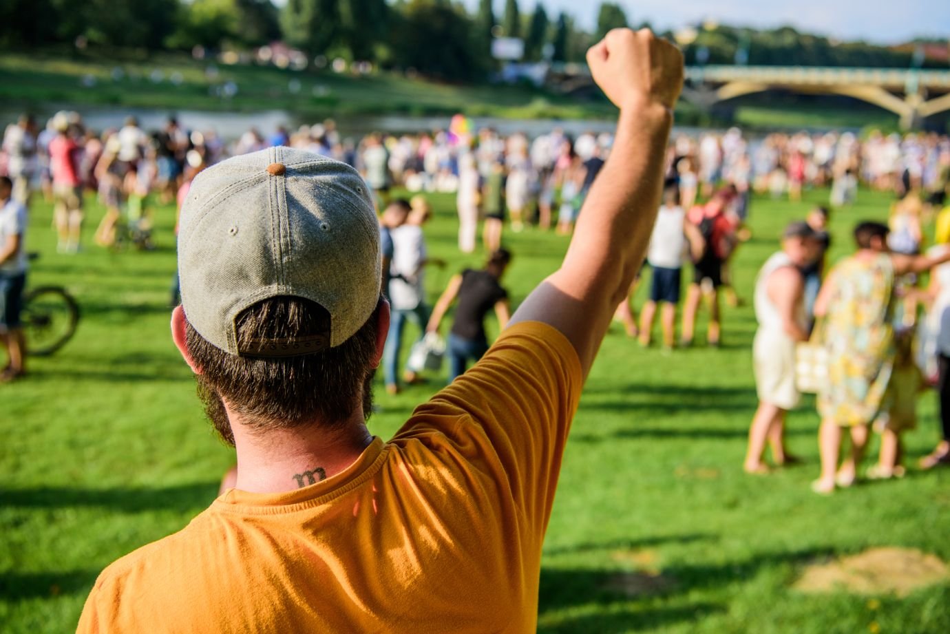 city-day-music-festival-entertainment-concept-visit-summer-festival-guy-celebrate-holiday-festival-summer-fest-man-bearded-hipster-front-crowd-book-ticket-now-open-air-concert