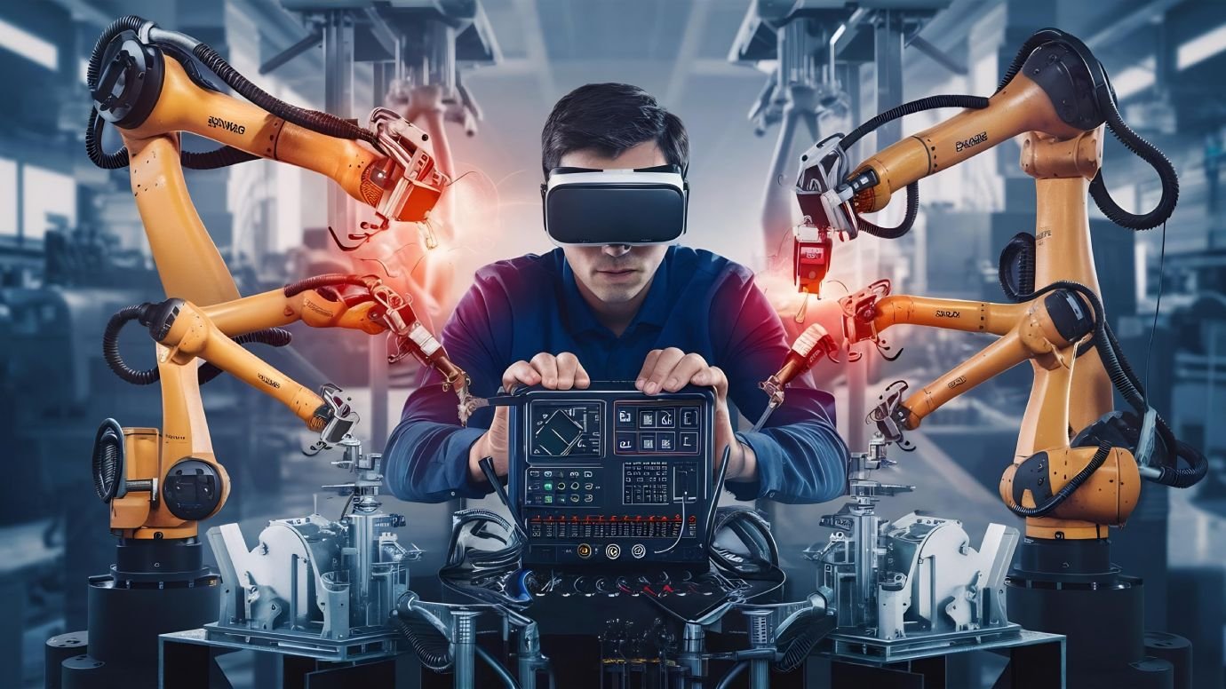 engineer-uses-vr-technology-checking-control-automation-robot-arms-machine-welding-robotics